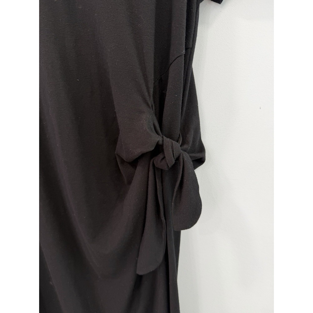 Olive & Oak Tie Waist Dress Medium Short Sleeve Stretch Casual Chic - Picture 4 of 9